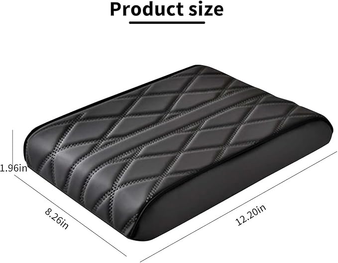 Car Armrest Cushion for Jaguar F-Pace 2015-2019 2020 2021 2022 2023 2024 2025, Car Center Console Cover Armrest Pad Soft Leather Car Interior Accessories,Red