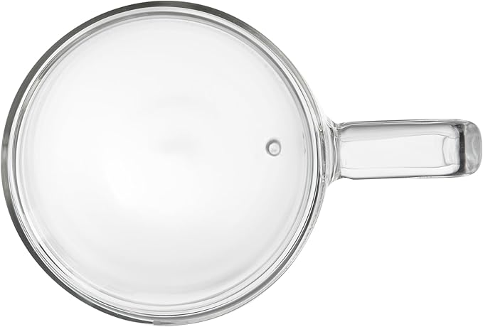 Restaurantware Glass Espresso Cups 12 Count 10 Ounces Borosilicate Double Wall Glass Coffee Mugs Insulated Clear Tea Drinkware for Hot or Cold Beverages