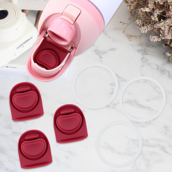 3 Sets Replacement Seal Stopper and O Ring Gasket Compatible with Owala FreeSip 24oz 32oz,Water Bottle Lid Insert Cap Rubber Seal Parts for Owala 16/19/24/32/40oz Mouth Piece Accessories Z3K5