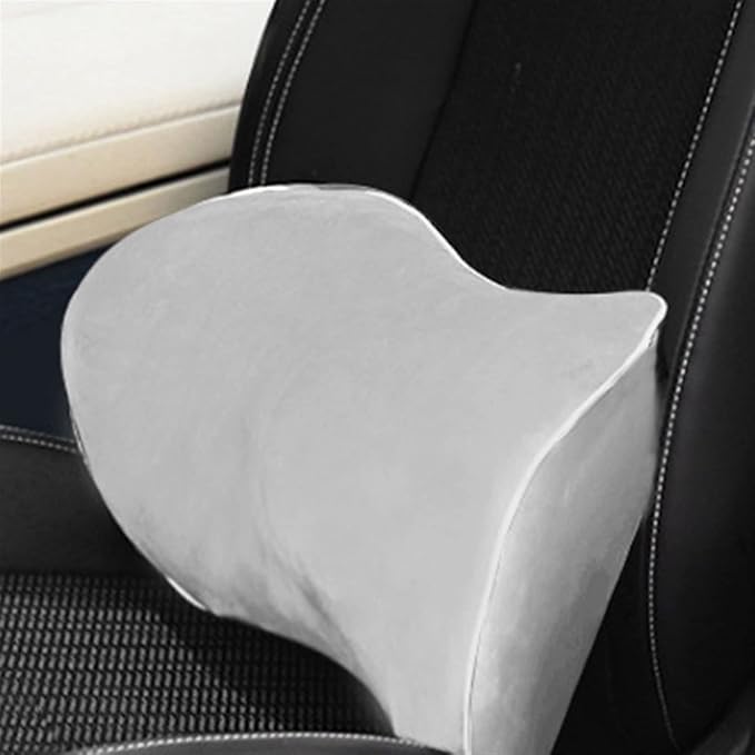 Lumbar Support Pillow for Car Seat, Mesh Office Chair Back Support Cushion, Ergonomic Back Pillows for Carseat,Office Chair,Desk,Wheelchair(Black-White)