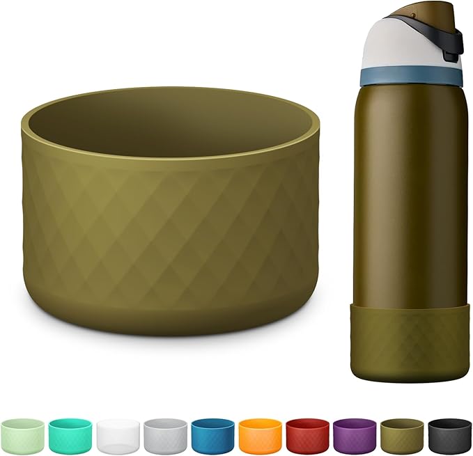 Silicone Boot for Owala Water Bottle 24 oz 32 oz 40 oz, Anti-Slip Protective Sleeve for FreeSip/Twist/Flip Stainless Steel Water Bottles Accessories