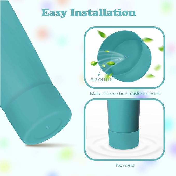 2PCS Silicone Boots for Owala 30oz & 40oz FreeSip Sway Bottles & Tumblers – Non-Slip, Scratch-Resistant, Stability Enhancer for Owala Accessories (Summer sweetness)