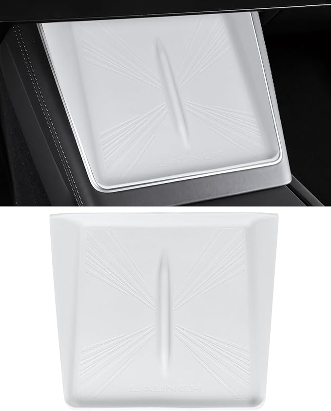Model 3 Centre Control Wireless Charging Mat，Center Console Wireless Charger Pad Compatible with Tesla Highland Model 3 2024 2025 (Model y Juniper chager mat White A)
