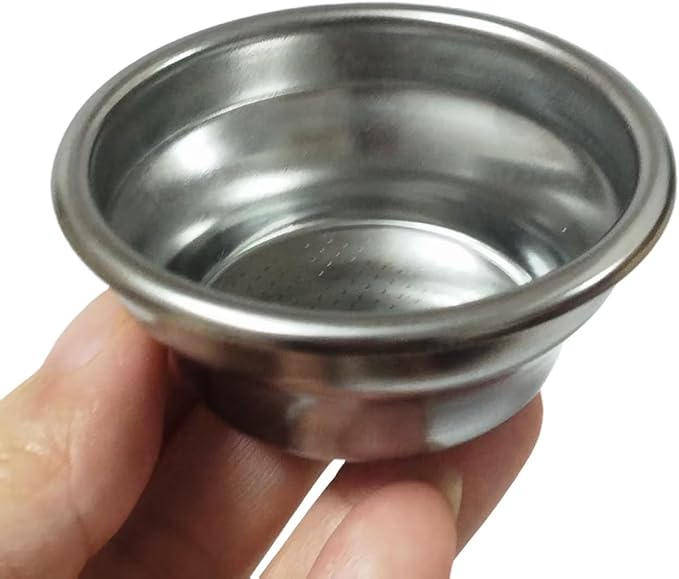54mm Non-Pressurized Filter Basket, 10g Single Cup Stainless Steel Sieve for 54mm Portafilter, Universal Espresso Machine