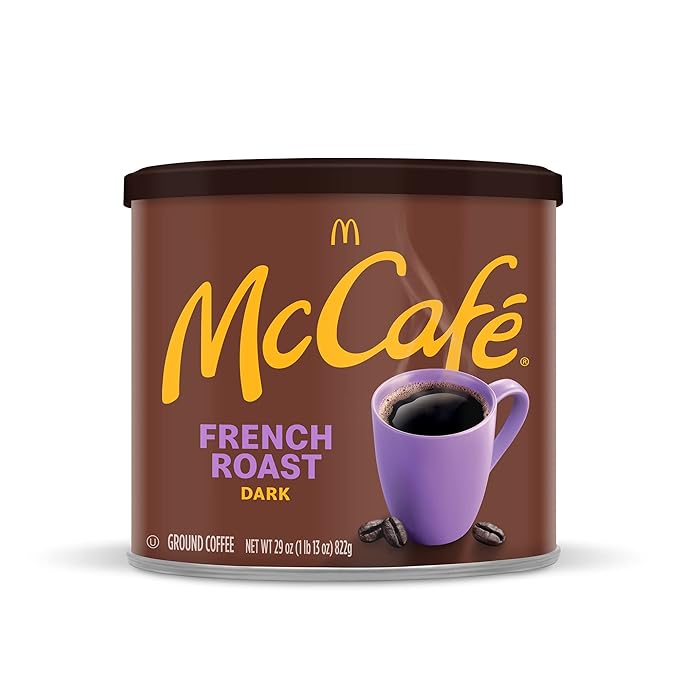McCafe French Roast, Dark Roast Ground Coffee, 29 oz Canister (Pack of 2)
