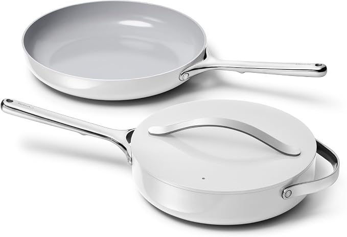 Caraway 12in Fry Pan + 10in (3qt) Saute Pan Duo Gray