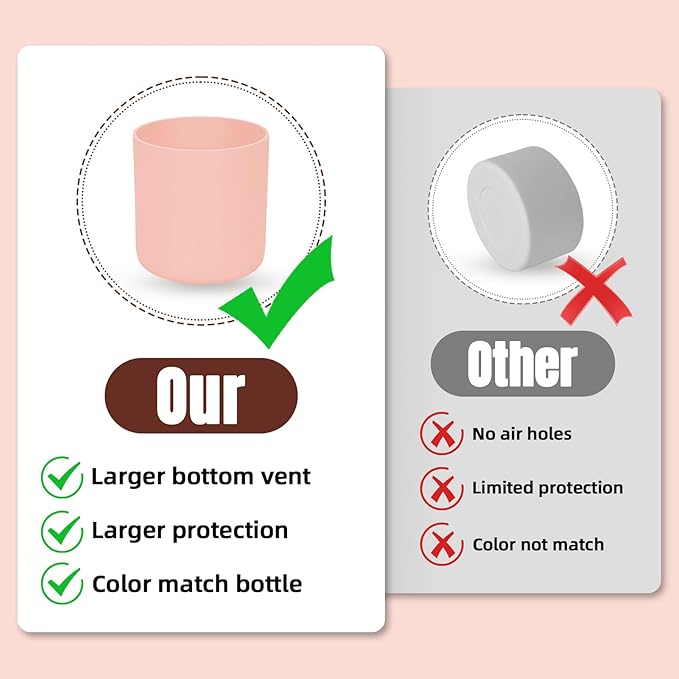 Silicone Higher Boot Compatible with Owala 30oz & 40oz FreeSip Sway Bottles & Tumblers, Large Protection Anti-slip Bottom Cover Sleeve for Freesip Sway Tumbler and Bottle