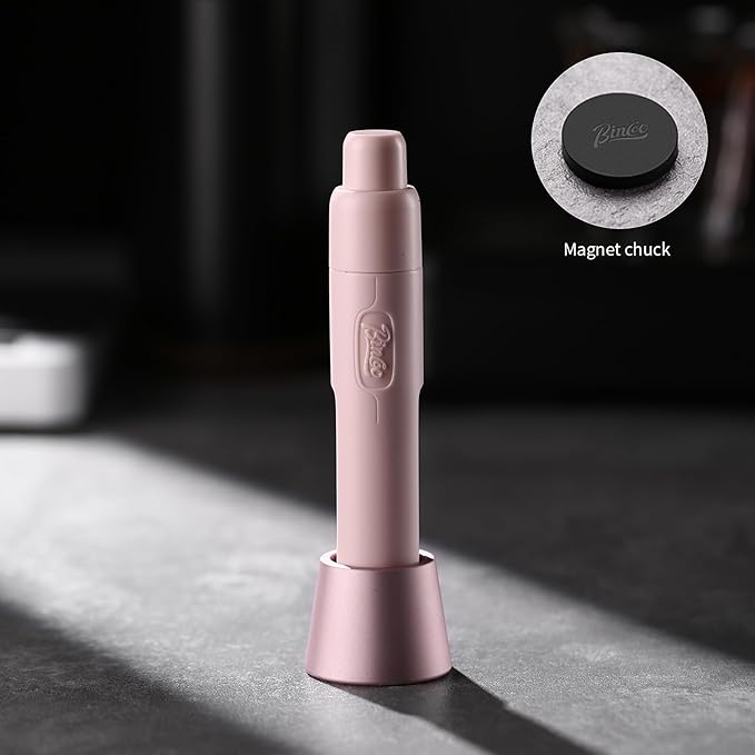 Retractable WDT Espresso Distribution Tool - Magnetic Espresso Stirrer Tool with Stainless Steel Retractable Needles, Coffee Needle Distribution Stirrer for Barista (Pink)