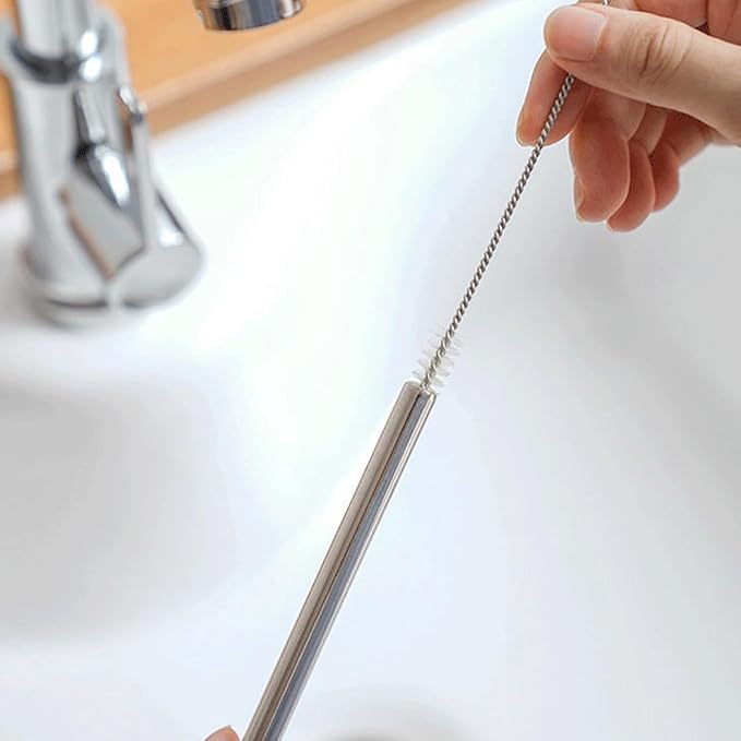 Metal Straw Replacement Compatible With Owala FreeSip Sway 40oz Water Bottle，Reusable Stainless Steel Straws Fit for Owala Water Bottles