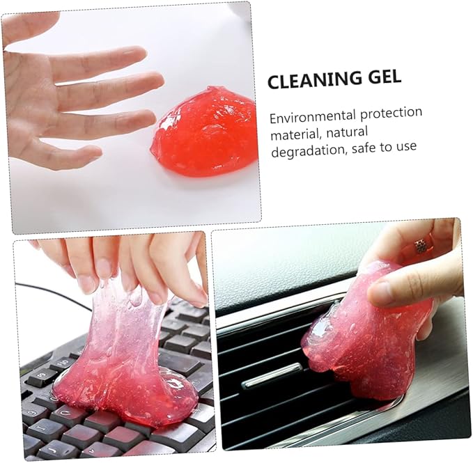 Mobestech 20 Pcs Keyboard Cleaning Mud Car Interior Duster Keyboard Cleaner Gel Car Cleaning Goo Speakers Dust Cleaner Cleaning Duster for Cleaning Jelly Dust Crystal