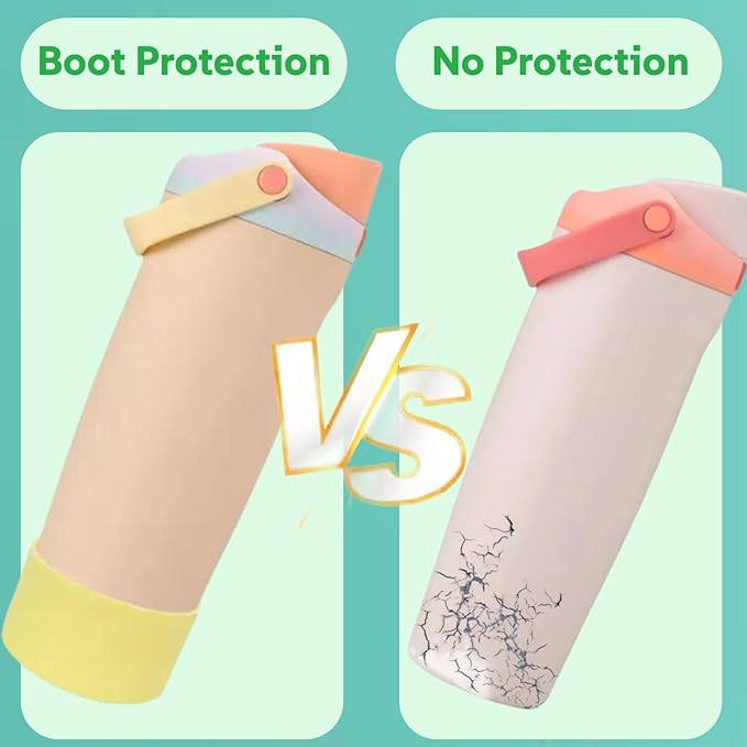 Silicone Boots Compatible with Owala 30oz & 40oz FreeSip Sway Bottles – Non-Slip, Scratch-Resistant Protective Sleeve