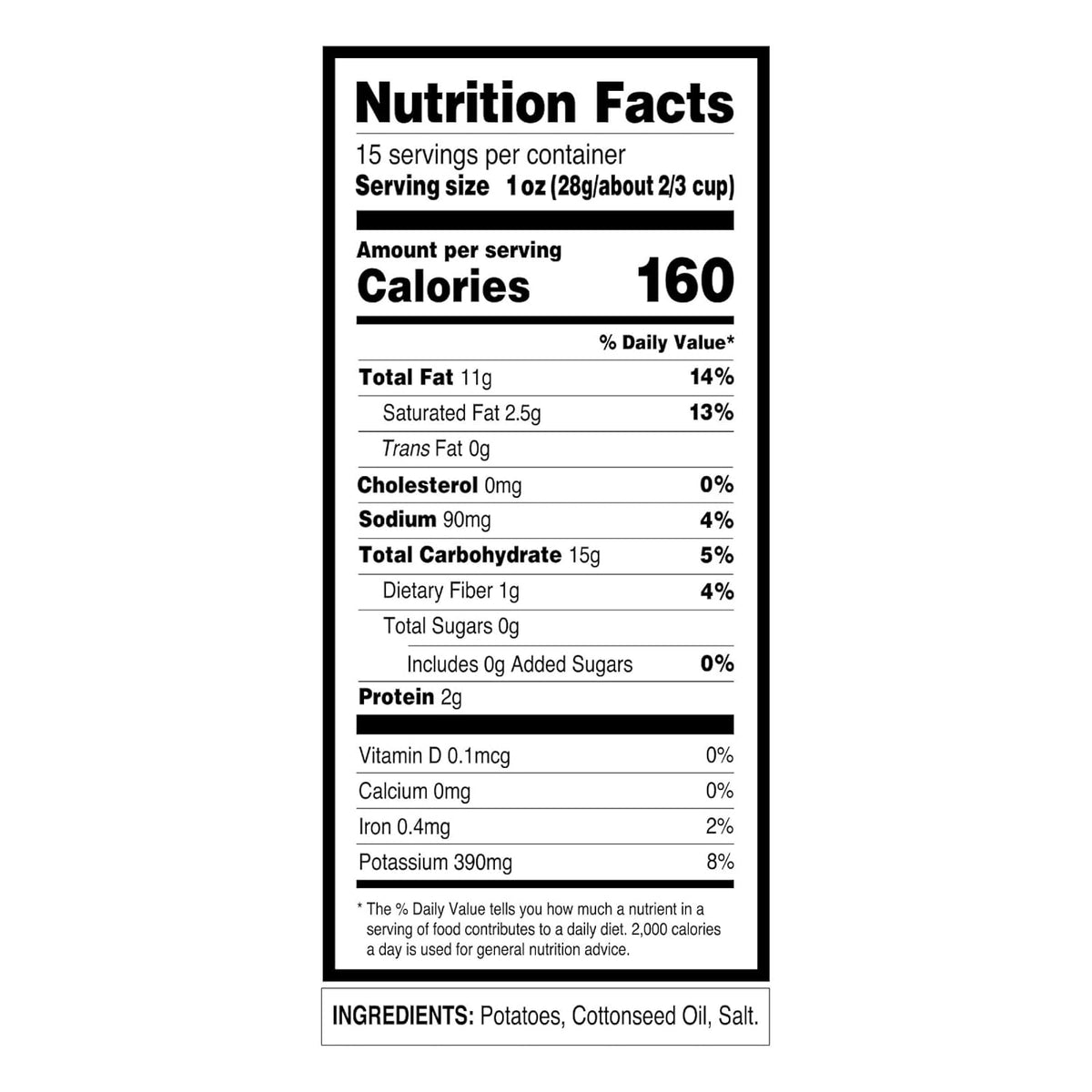 Utz Potato Stix, Original, Shoestring Potato Sticks Made from Fresh Potatoes, Regular, 15 Oz