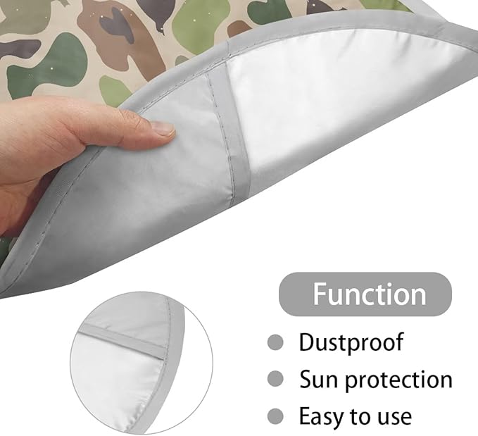Camo Hunting Duck Vehicle Steering Wheel Sun Shade 17 Inch Car Rudder Reflector Protector for SUV Truck Van Summer Essential Gift for Holiday