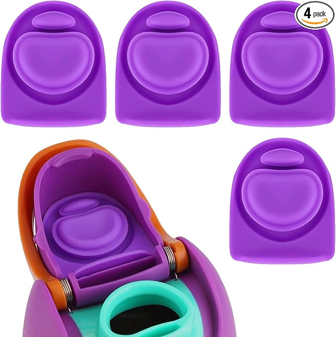 4pcs Replacement Stopper Seal Compatible with Owala FreeSip 24oz 32oz,Water Bottle Lid Insert Cap Silicone Seal Parts for Owala 16/19/24/32/40oz Spout Gasket Mouth piece Accessories F4