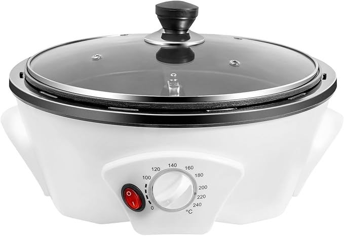 Coffee Roaster, Electric Coffee Roaster Machine for Home Use 110V 800W Coffee Bean Roaster 1.1 Lbs Capacity 0-240℃ Temperature Adjust for Baking Peanuts Soybeans Raw Coffee Beans