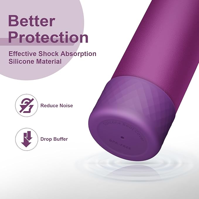 2PCS Silicone Water Bottle Boot for Owala 24oz 32oz 40oz, Anti-Slip Protective Sleeve Bottom Bumper Protector for FreeSip, Twist, and Flip Stainless Steel Water Bottles