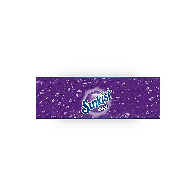Sunkist Singles-To-Go Drink Mix, Grape, Non-Carbonated, Low-Calorie, Zero Sugar, 6 CT in each box (Pack of 6)