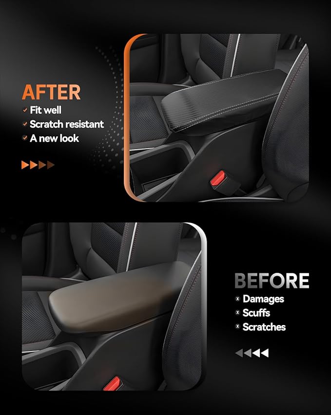 CDEFG for Chevrolet Trailblazer 2021-2025 2026 Center Console Cover Armrest Box Cover for Chevy Trailblazer (LS, LT, Activ, RS) Accessories Arm Rest Protector