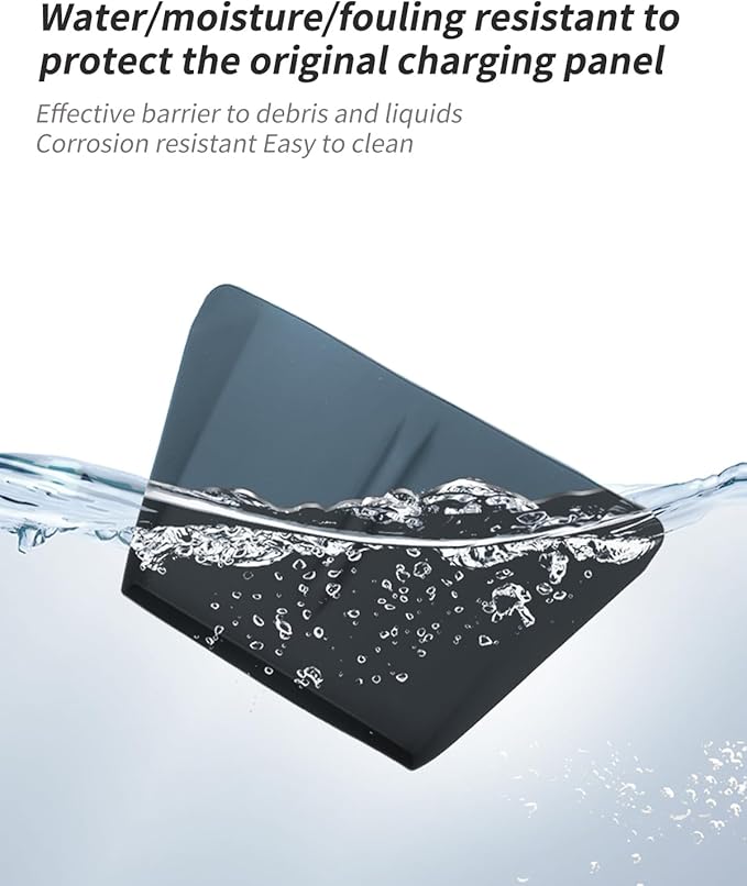 Wireless Charging Mat, Center Console Wireless Charger Silicone Protective Pad Compatible with Tesla Model X/S(2022-2025)