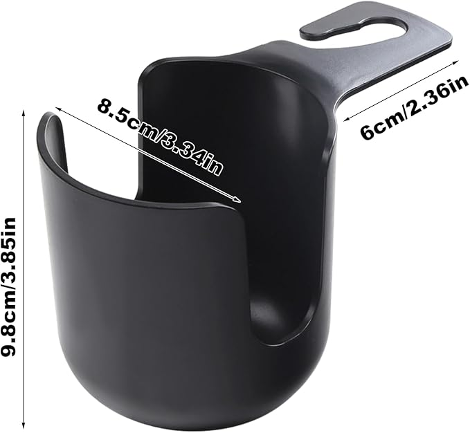 Cup Holder for Car, Back Seat Cup Holders for Cars Hanging Mount Drink Water Bottle Storage Holder Vehicle Beverage Organizer Auto Interior Organizer for Trash Bag, Clothing, Bottles