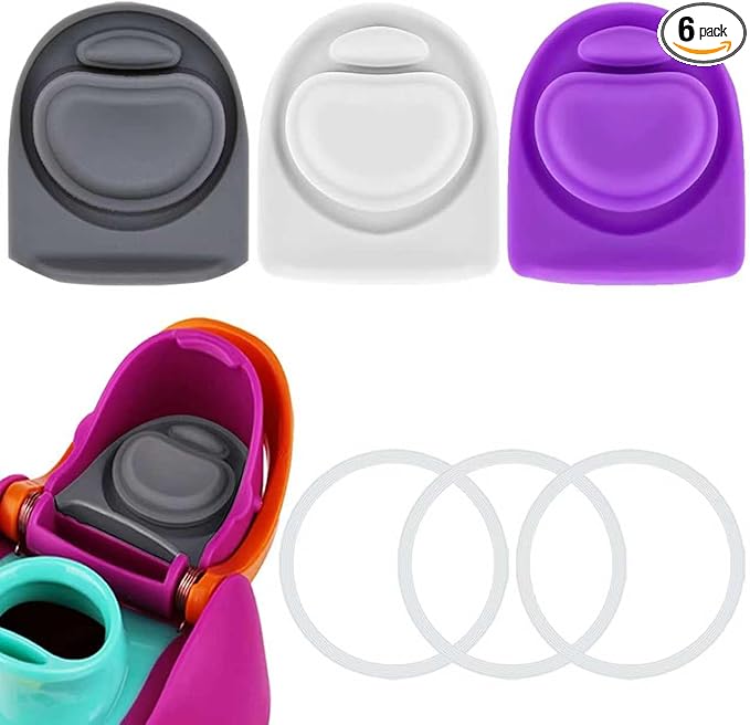 3 Sets Replacement Seal Stopper and O Ring Gasket Compatible with Owala FreeSip 24oz 32oz,Water Bottle Lid Insert Cap Rubber Seal Parts for Owala 16/19/24/32/40oz Mouth Piece Accessories Z3K7