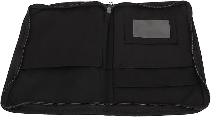 Haofy Car Glove Compartment Organizer with 6 Pockets, Zipped Outer Pocket, Elastic Loop, Inner Pocket, Made of 600D Oxford Cloth, Universal for Car