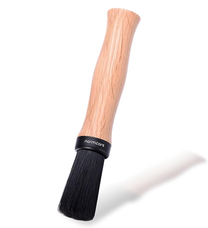 Normcore Barista Brush - Coffee Cleaning Brush - Natural American OAK Wood Handle Coffee Brush - Espresso Machine Cleaning Brush