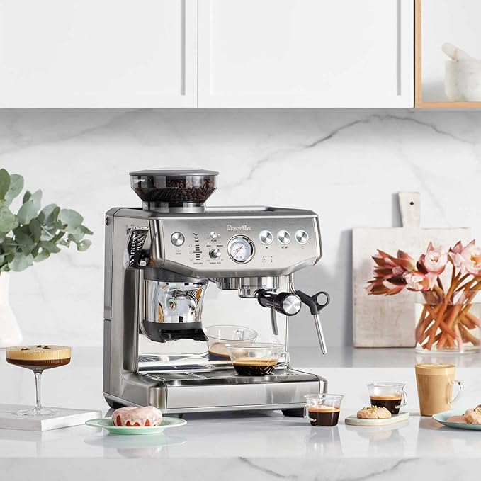 54mm Bottomless Portafilter with 18–20g Basket, Naked Espresso Portafilter Compatible with Breville Barista Express, Barista Pro, Barista Touch, Bambino Plus, Infuser Espresso Machines