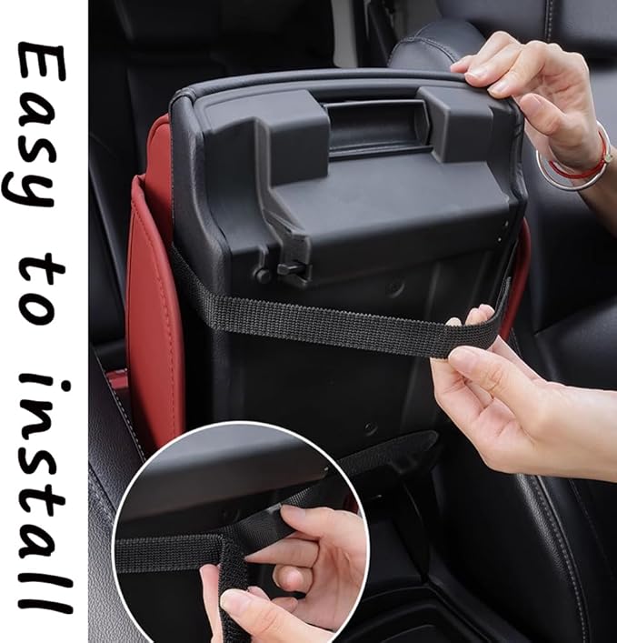 Car Armrest Cushion for Mazda CX-30 2019–2025 2026 DM,Multifunctional Car Armrest Heightening Pad,Car Center Console Cover,Waterproof Nappa Leather Arm Rest Protector,Brown