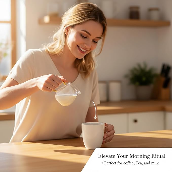 Creamers Glass Pitcher Set of 2, Elegant Spherical Transparent Creamer Pitcher for Coffee Servers, Milk, Tea, 12 oz / 350 ml Milk Frothing Cup Creamer Jug for Coffee shop, Home and Kitchen