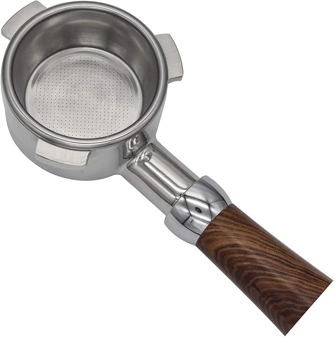 54mm Coffee Stainless Filter Basket, Two Cup-Single Wall, Non-pressure Filter Accessories Compatible with Breville 54mm Portafilter, Fit Breville Barista Express/Pro/Touch, Infuser, Duo-Temp Pro