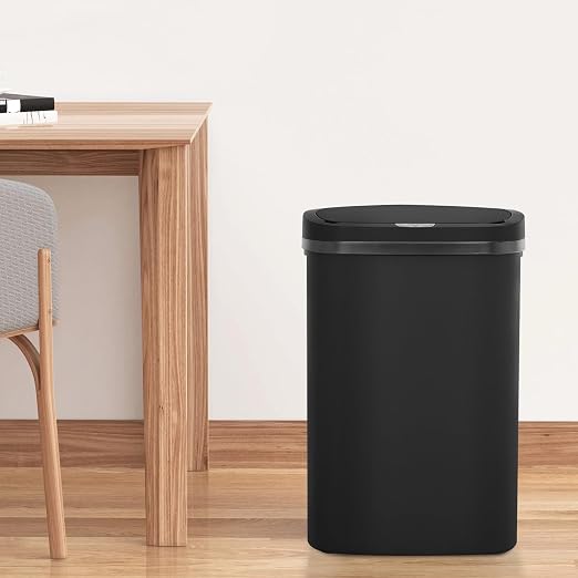 FDW Garbage Can 13 Gallon 50 Liter Kitchen Trash Can for Bathroom Bedroom Home Office Automatic Touch Free High-Capacity with Lid Waste Bin