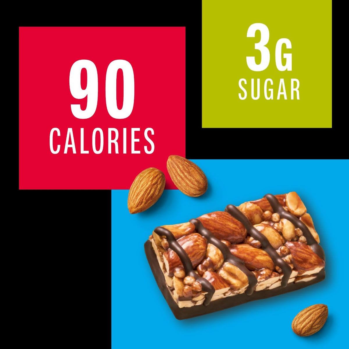 KIND Mini Snack Bars, Dark Chocolate Nuts & Sea Salt, Gluten Free, Low Sugar, Low Calorie Snacks, 10 Count