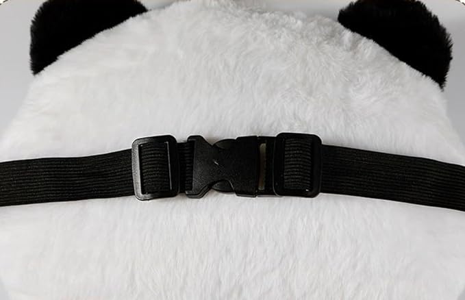 Car Headrest Pillow, Car Neck Pillow,Cute Panda Car Seat Headrest Neck Rest Cushion Pillow 1 Pair,Gift for Family, White