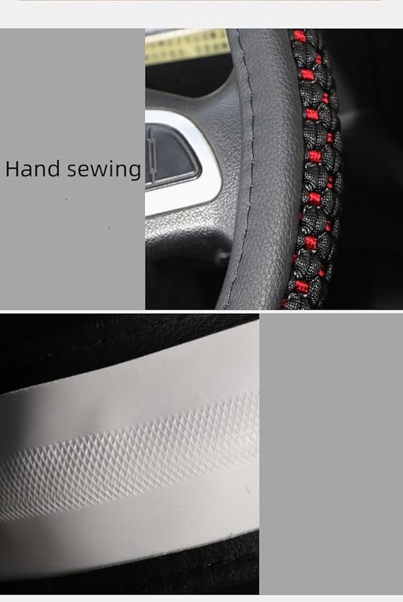 Size 16-20 Inch Ice Silk Ventilation Multi-Style Comfy Grip Steering Wheel Cover for Truck, Bus, Big Rig Trucker,SUV， Anti-Slip Design 16-20 Inch (White, 19)