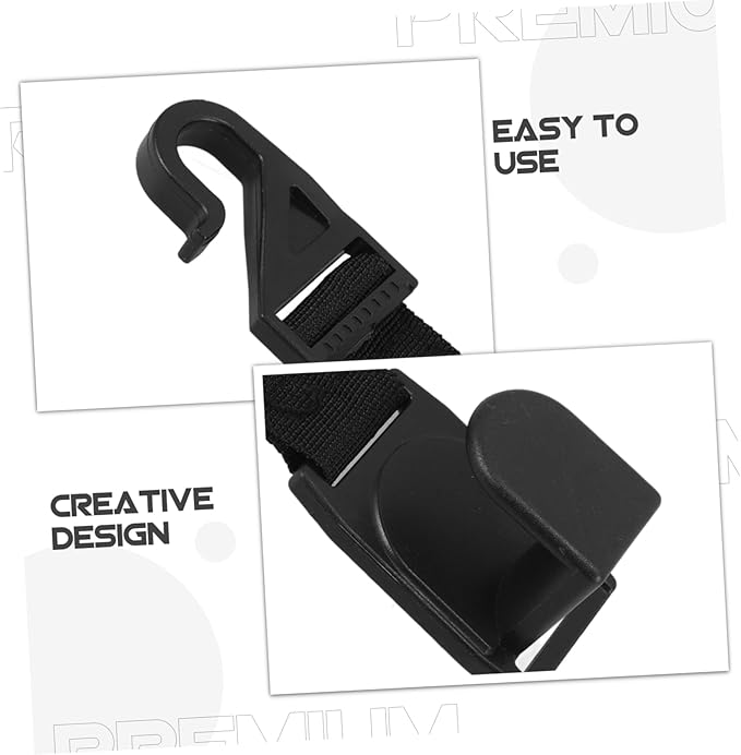 Cabilock Car Back Seat Hook Car Purse Holder Organizer Easy to Install Headrest Hooks for Extra Storage for Bags and Essentials