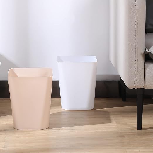 Amyhill 10 Pcs Small Trash Can 2 Gallon Plastic Garbage Can Small Waste Basket for Bathroom Office Kitchen Living Room Bedroom Home Under Desk (Multicolor)