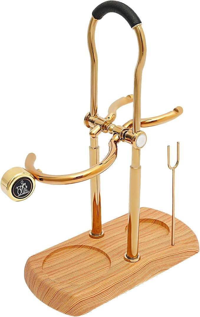 Balance Siphon Coffee Maker Gold, Gravity Coffee Brewer, Vintage Art Deco Coffee Machine, Glass Manual Brewing Pot, Retro Countertop Kitchen Decor, 400ml/13.5oz
