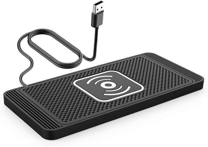 Wireless Car Charger Pad for BMW M1 M2 M235 M240 M3 M340, Type-C/USB 15W Car Wireless Charger Non-Slip Cordless Charging Mat Car Accessories,A-30cm USB Interface