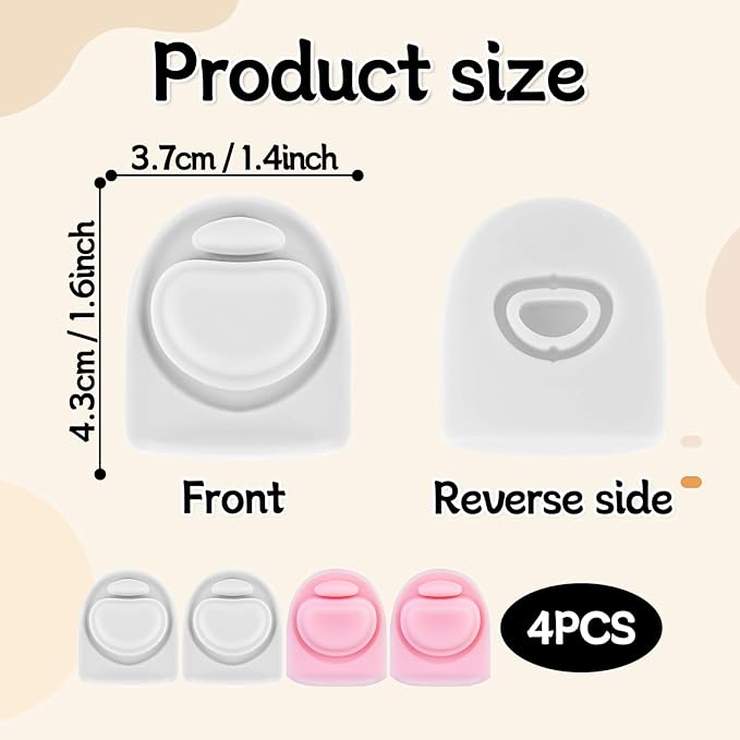 4pcs Replacement Stopper Seal Compatible with Owala FreeSip 24oz 32oz,Water Bottle Lid Insert Cap Silicone Seal Parts for Owala 16/19/24/32/40oz Spout Gasket Mouth piece Accessories F8