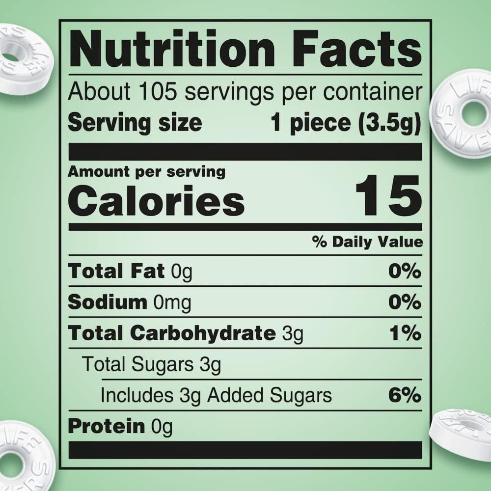 Winto green Mints Bulk Individually Wrapped, 2lb Pack of LifeSavrs Hard Candy, Candy in Bulk Perfect for Holidays, Weddings and Corporate Events