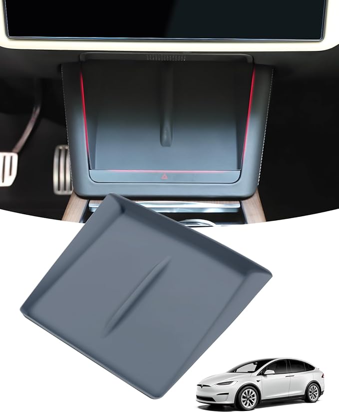 Wireless Charging Mat, Center Console Wireless Charger Silicone Protective Pad Compatible with Tesla Model X/S(2022-2025)