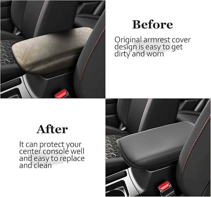 SKTU for 2025 2026 Mitsubishi Outlander Sport Center Console Cover for 2021-2026 Mitsubishi Outlander Sport Armrest Cover 2024 2025 2026 Outlander Sport Accessories Outlander Sport Console Cushion