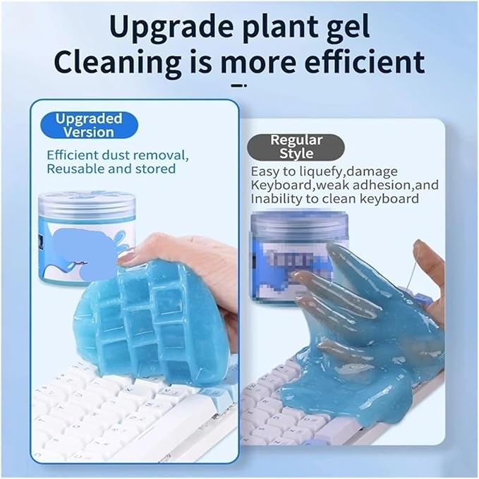 Soft Adhesive Car Cleaning Gel for Interior Removal - Effective Car Detailing(Xj240409828-1pc-001)