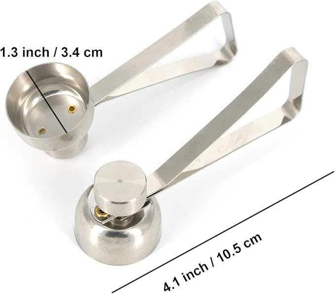 Mayata 2PCS Metal Stainless Steel Egg Scissors Egg Topper Cutter Triangle Shape Shell Opener Boiled Raw Egg Open Creative Kitchen Accessories Tools