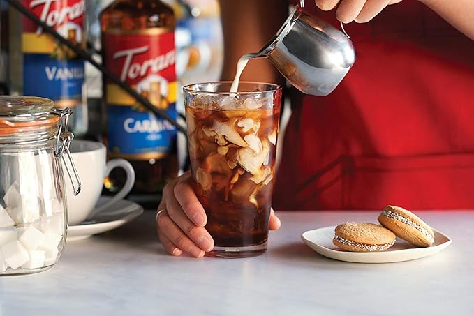 Syrup Pump Dispenser with Torani Sugar Free Caramel Syrup for Coffee, 25.4 oz Bundle – Syrup Pump Compatible With Torani Coffee Syrup