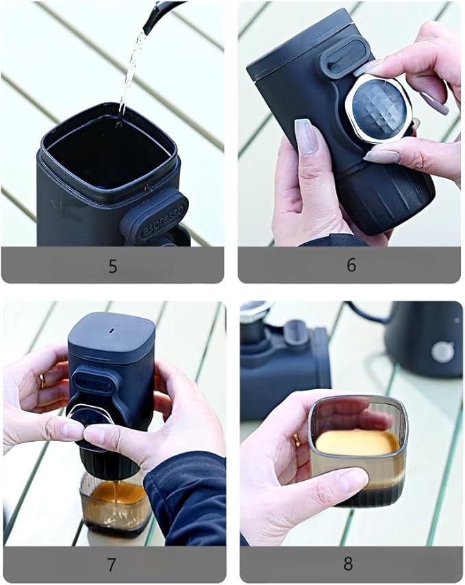 Car Portable Hand-press Coffee Maker for Ford Maverick Hybrid, Vehicle Coffee Machines, Automobile Espresso Machines, Handheld Coffee Machine