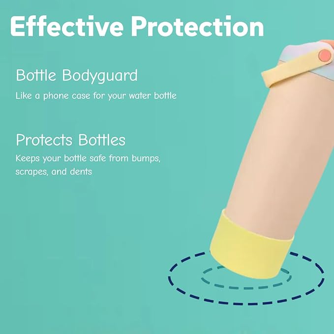 Silicone Boots Compatible with Owala 30oz & 40oz FreeSip Sway Bottles – Non-Slip, Scratch-Resistant Protective Sleeve