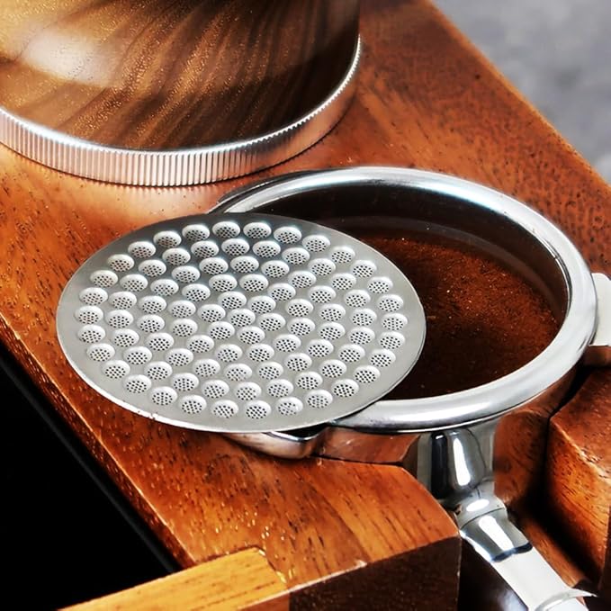 Dual Layer Espresso Puck Screen Reusable Uniform Flow Control Coffee Filter Mesh Plate for Espresso Portafilter Basket