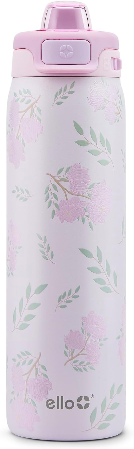 Ello Pop & Fill Insulated Stainless Steel Water Bottle with Quick Fill Lid, Leakproof Locking, Sip or Chug Spout, BPA-Free, Double Wall Vacuum Insulated for Sports, Travel & School- 22oz / 32oz / 40oz